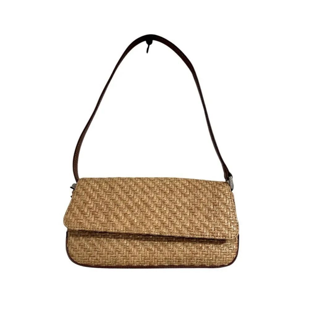 Liz claiborne wicker shoulder purse EUC